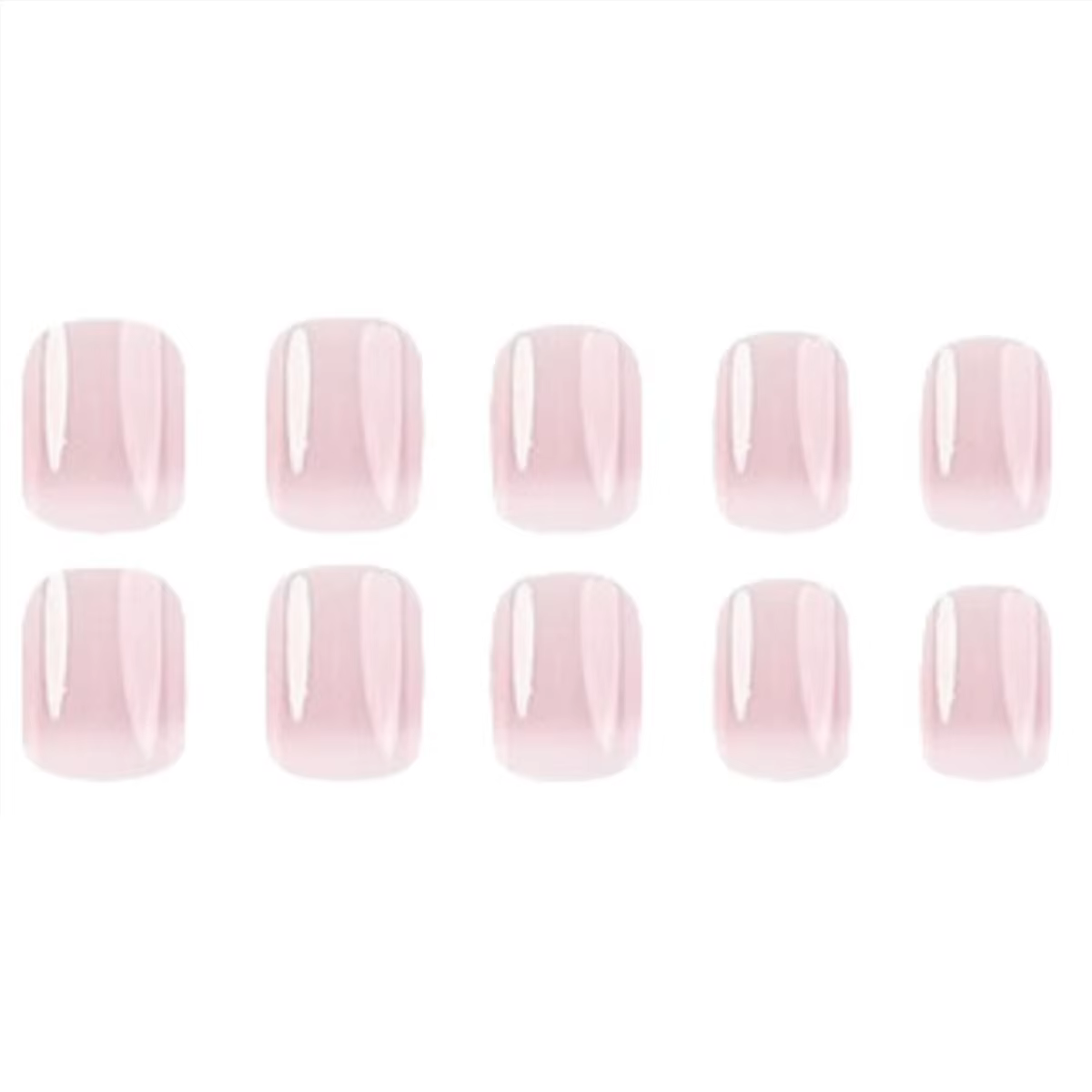 24 pièces de nouveaux ongles à pression de style français (autocollants pour faux
