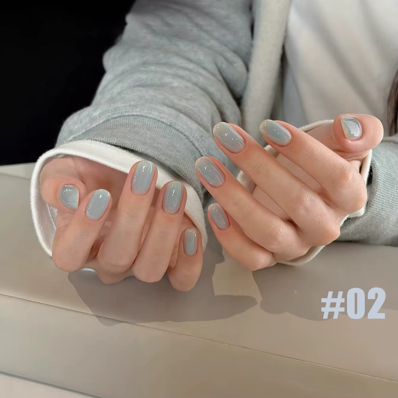 MIANEL 10ml Série Aquamarine Vernis à Ongles Gel Nouvelle Collection Été 2026 Bleu Glacé Translucide Lacté