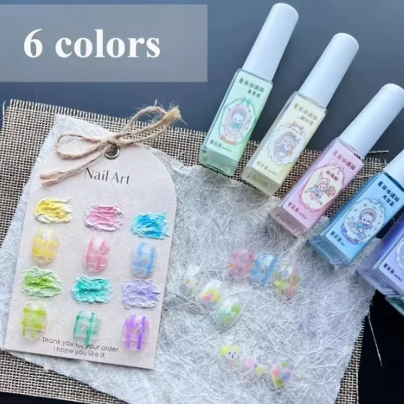 Solution de teinture pour ongles