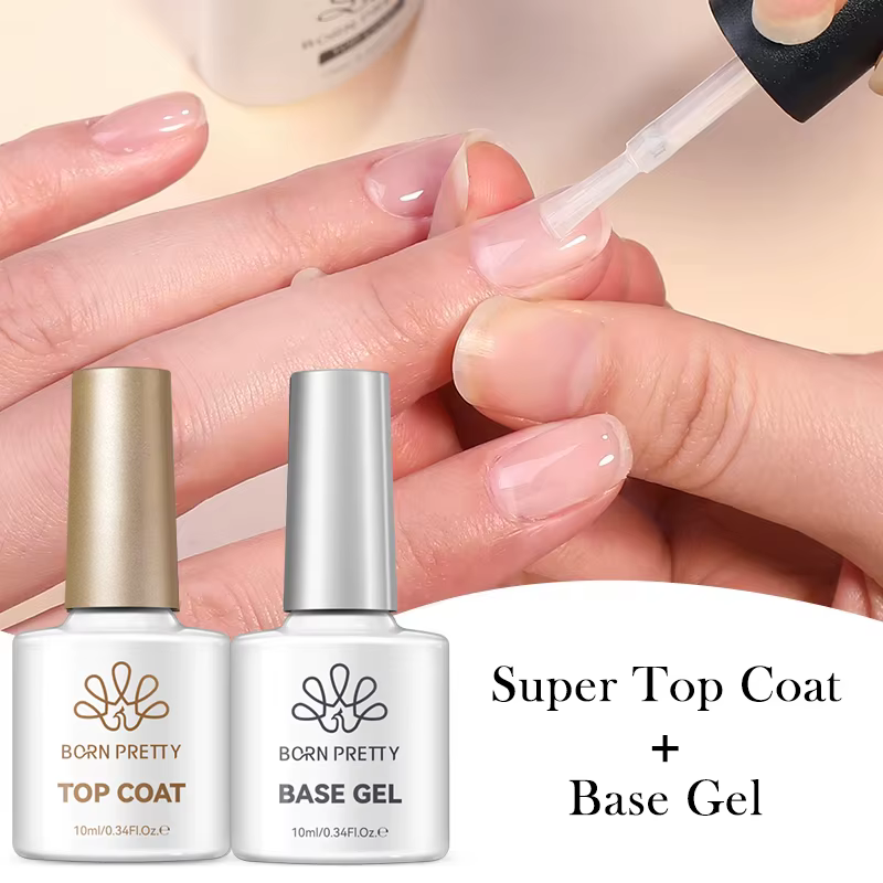 Faillite N PRETTY-Gel de base et couche de finition en caoutchouc