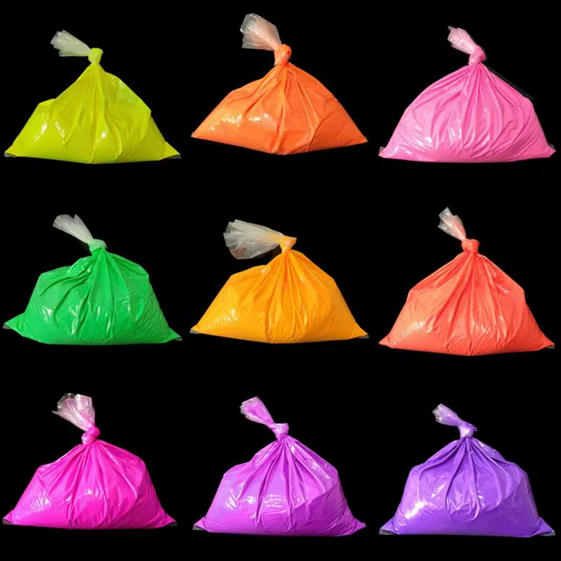 Poudre fluorescente néon brillante pour ongles