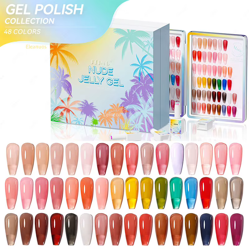 Eleanos – ensemble de vernis Gel gelée transculent haut de gamme