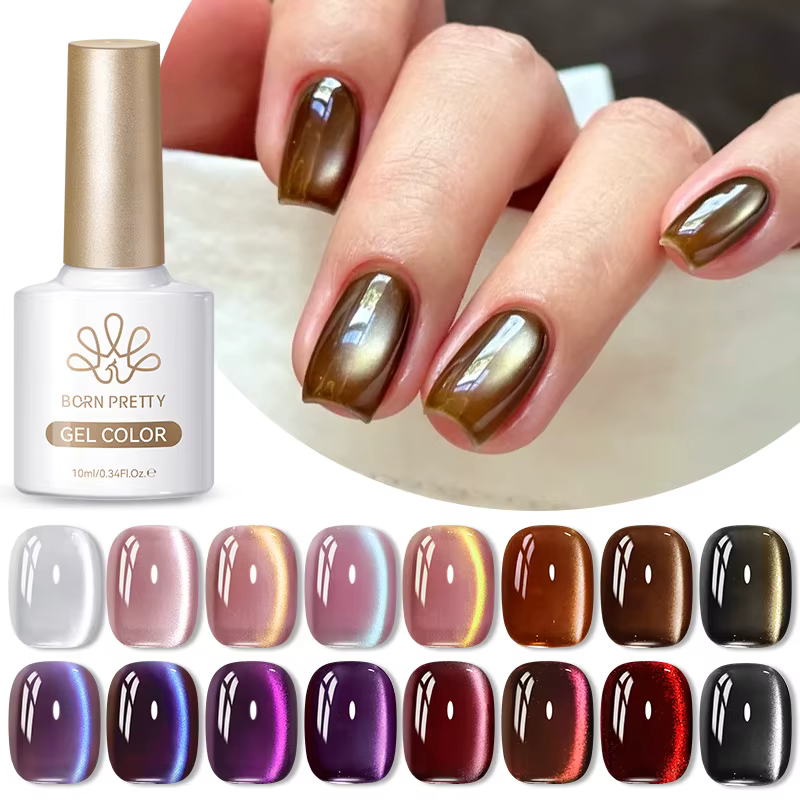BORN PRETTY 10ml marron violet noir rouge chat vernis Gel magnétique manucure tremper Gel UV