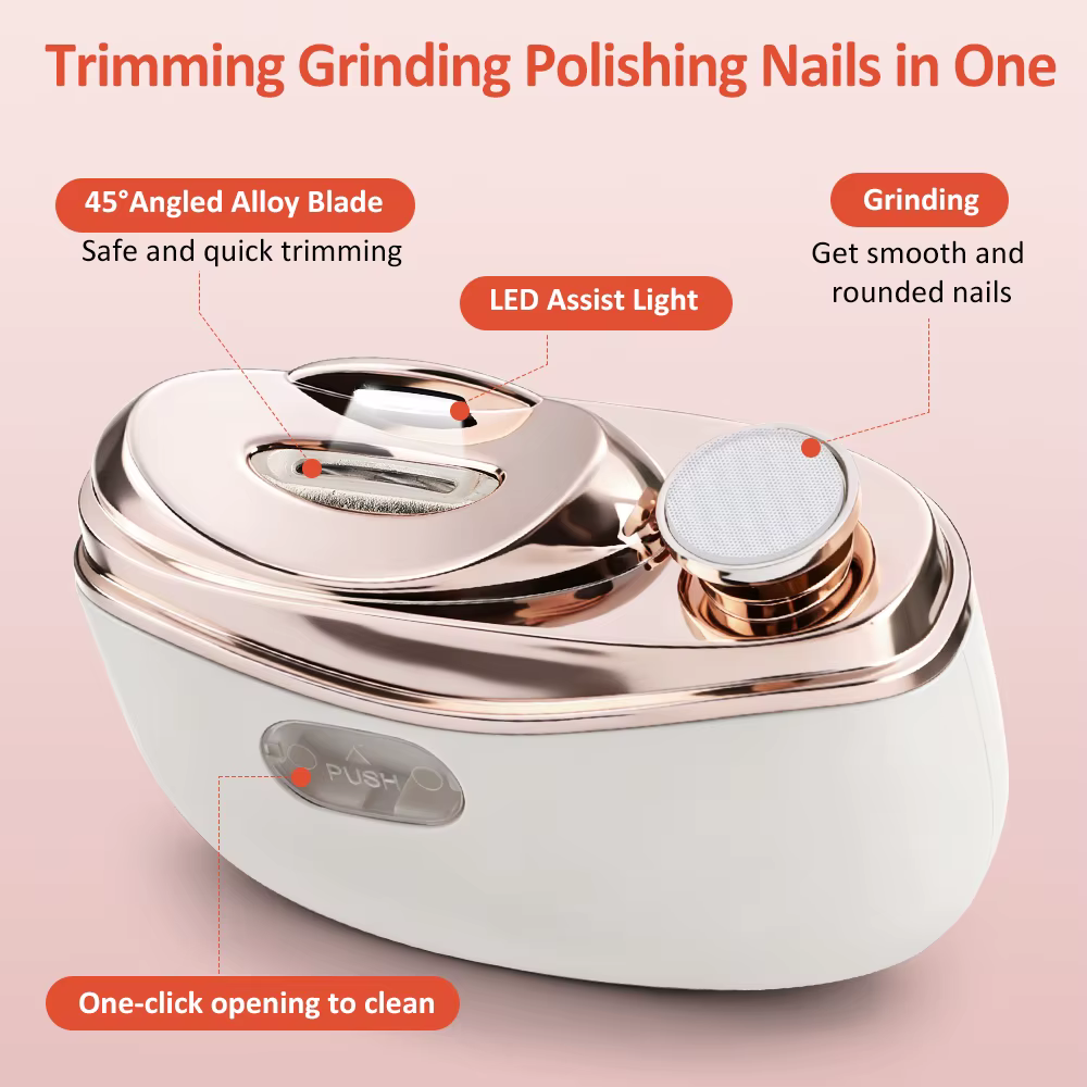 Coupe-ongles électrique automatique rechargeable pour adultes et bébés