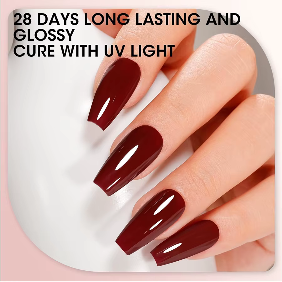Vernis à ongles Gel rouge bordeaux