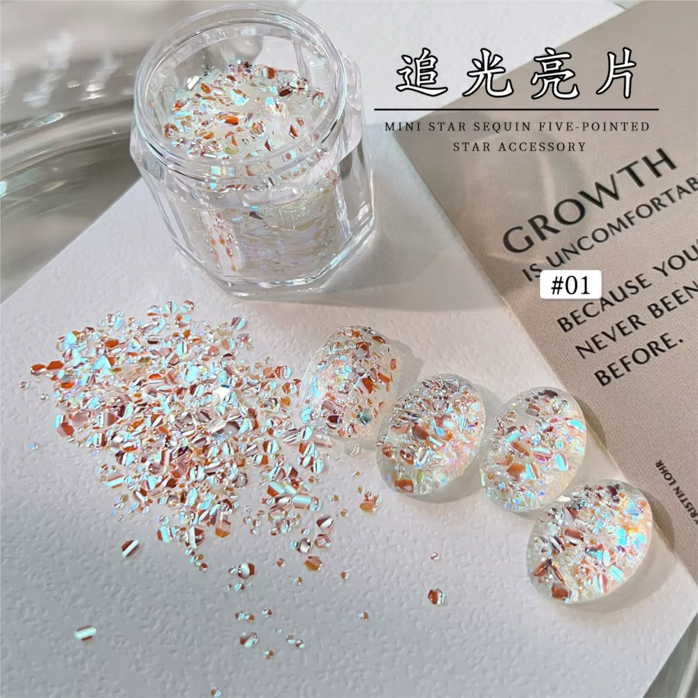 Paillettes holographiques épaisses pour vernis à ongles