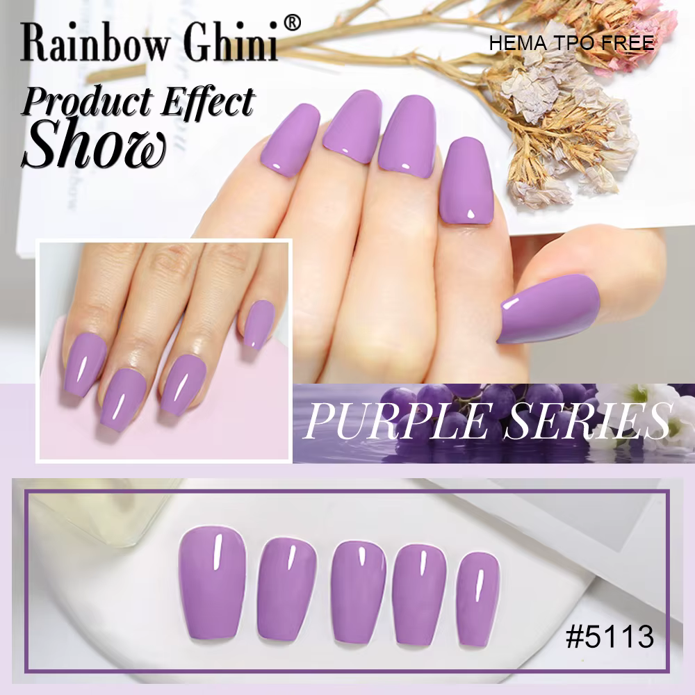 RG 15ml 17 couleurs série violette vernis à ongles Semi-permanent riche Violet
