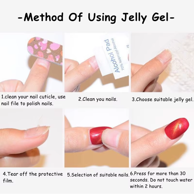 10 faux ongles press-on faits main roses avec cœurs 3D et motifs floraux
