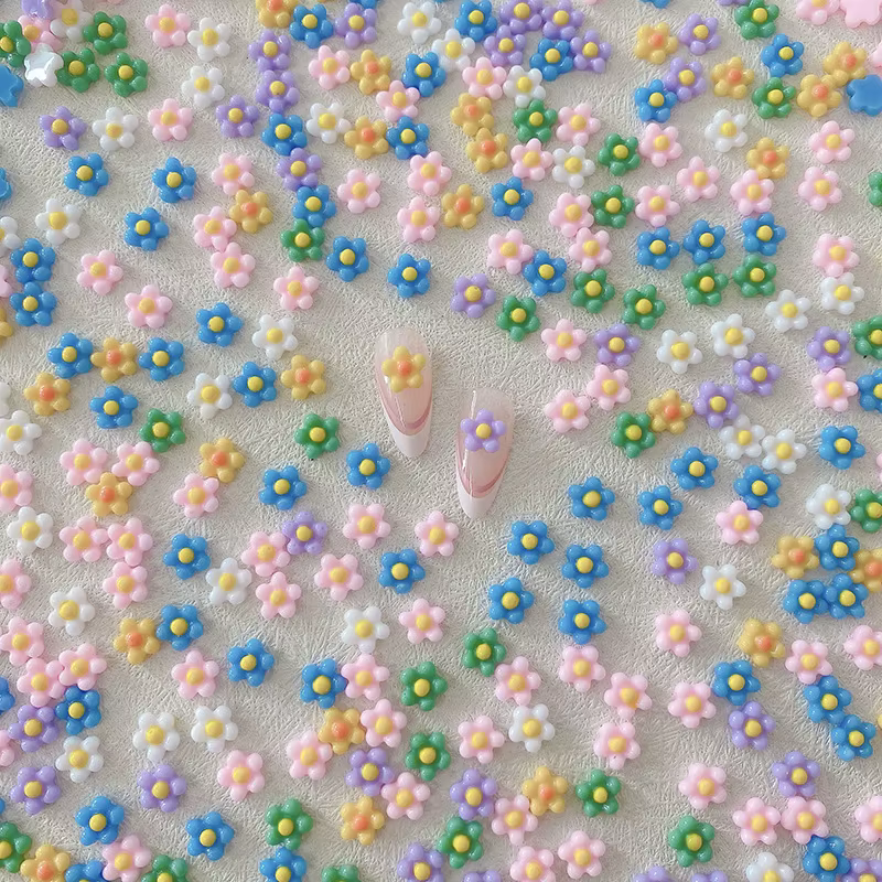 Fleur de printemps de dessin animé pour la décoration d'art d'ongle