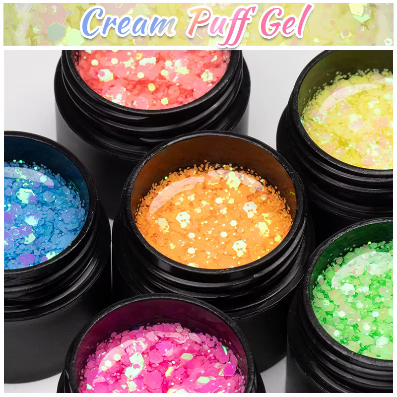 Vernis à ongles Gel à paillettes néon