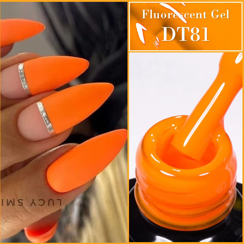 MEET ACROSS 7ml jaune rouge vert Gel Fluorescent Vernis à ongles néon Gel lumineux