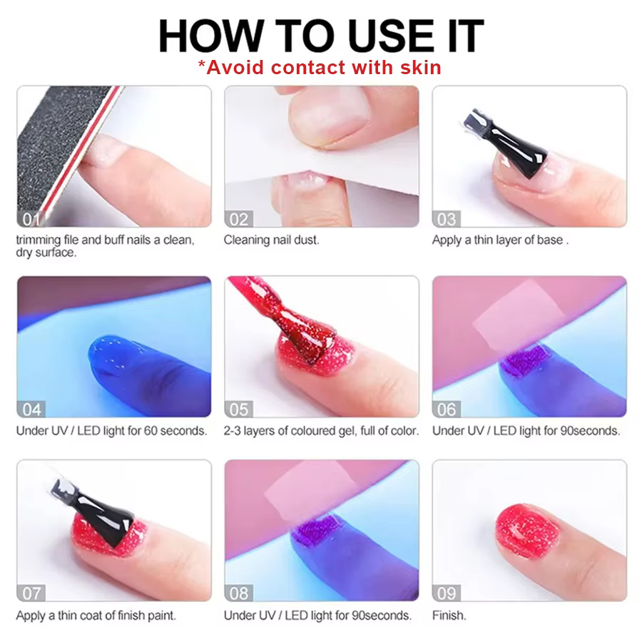 XEIJAYI 6 pièces 15Ml ensemble de vernis à ongles Gel parfait pour tremper