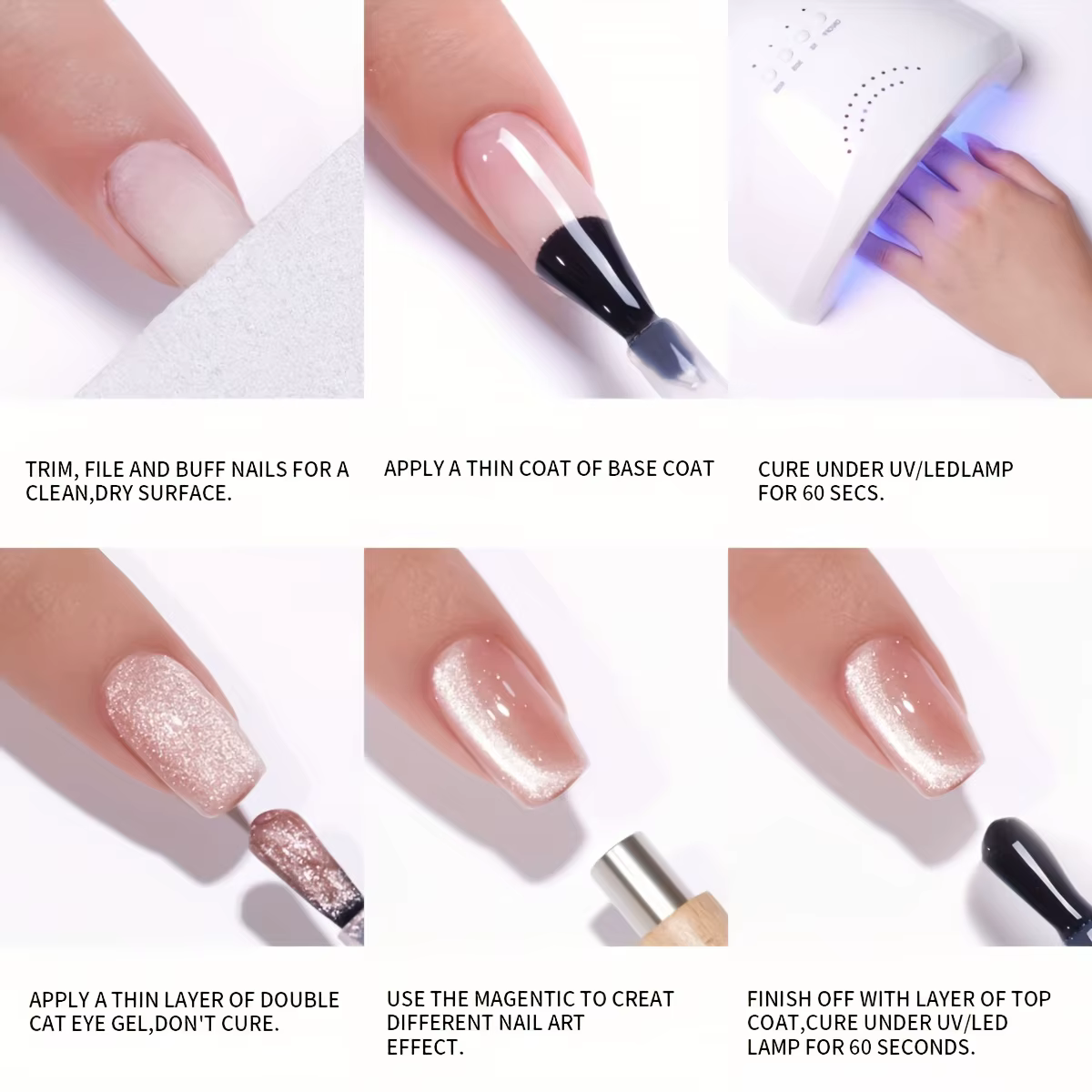 Gel semi-solide 9 couleurs à effet estompé