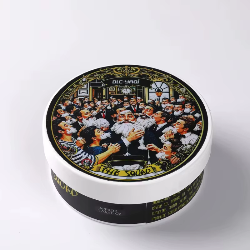 Nouveauté 2026 YAQI The Squad Savon à raser artisanal 170g – Essentiel de toilettage masculin pour un rasage impeccable