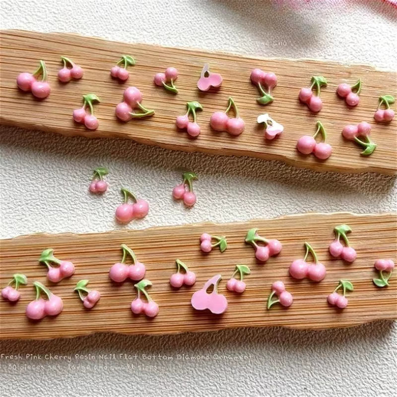 Style japonais coréen cerise fraise pomme carotte pastèque litchi citron fruits Nail Art accessoires décoration outil de manucure