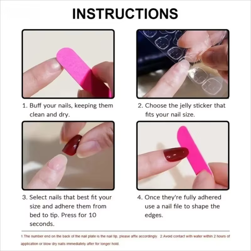 24 faux ongles courts carrés à motif géométrique rétro