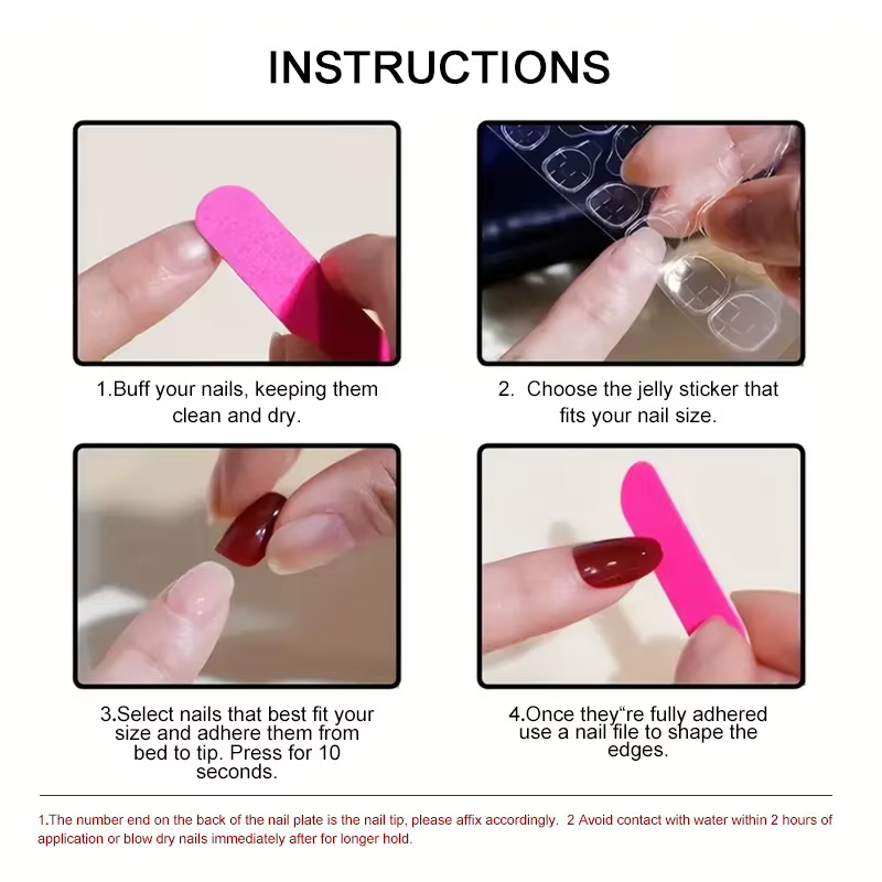 24 faux ongles rouges mats en amande à presser