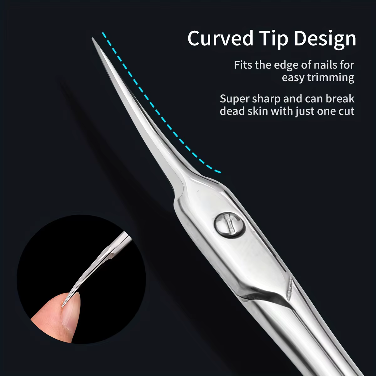 Ciseaux de manucure ciseaux à cuticules couteau à Arc Ultra fin