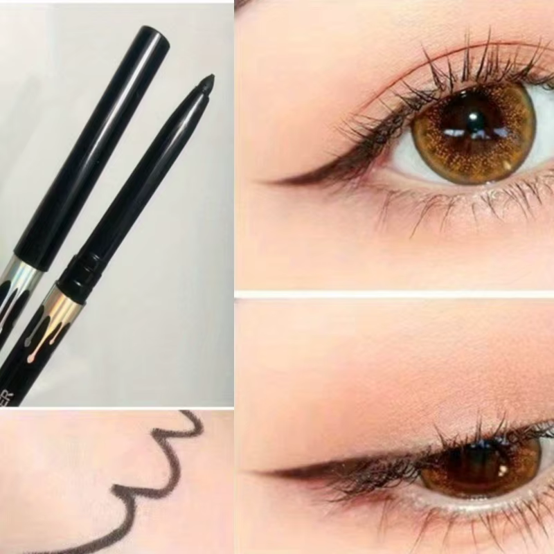 Crayon Eyeliner Gel lisse, imperméable, longue durée, Ultra-fin, naturel, doux, sans taches, noir, marron, stylo de maquillage pour les yeux