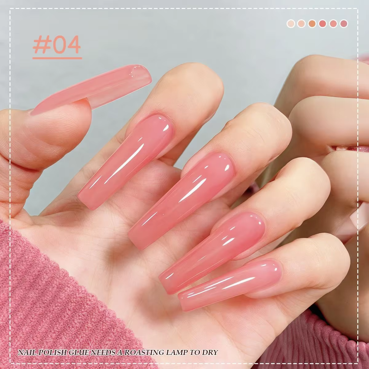MIANEL 1 pièce 12ML Vernis à ongles gel poudre nude transparent effet glace blanchissant