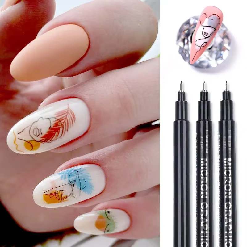 Pinceau pour Nail Art, avec lignes de dessin Ultra-fines
