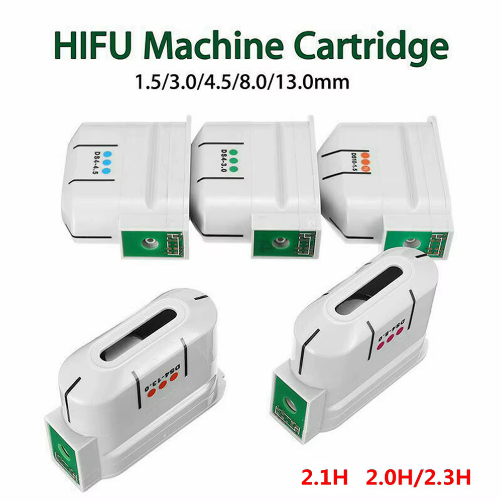 Cartouche HIFU 1.5/3.0/4.5mm pour Facial 8.0/13.0mm, pour le Corps 10000 Coups Échangeables HIFU Mahcine 1/2.0 H/2.3H