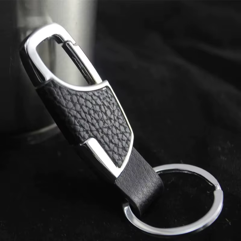 Porte-clés créatif en cuir avec design portable à accrocher à la ceinture, idéal pour les cadeaux souvenirs de vacances