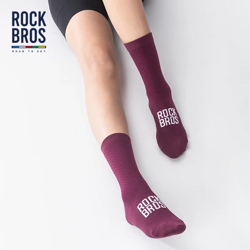 ROCKBROS ROAD TO SKY chaussettes de cyclisme chaussettes de Sport professionnelles chaussette respirante chaussettes de vélo chaussette absorbant les chocs à haute élasticité