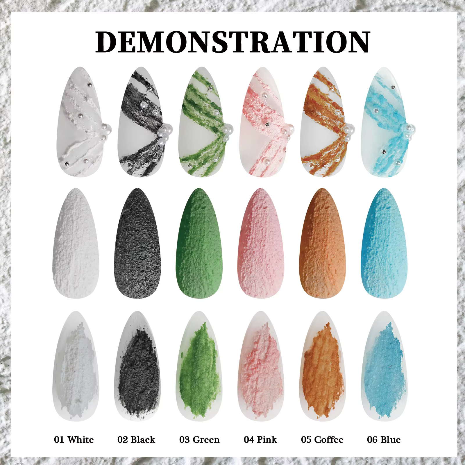 1 pot dessin sculpture Gel ongles plâtre effet 3D sable Texture soulagement pas besoin de lavage Gel vernis UV LED