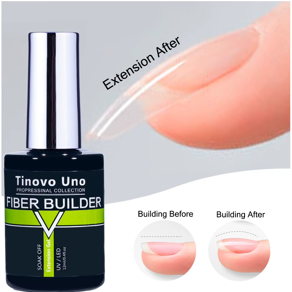 Tinovo Uno 41 couleurs constructeur Gel pour ongles dans une bouteille Gel de fibres pour Extensions semi-permanent UV