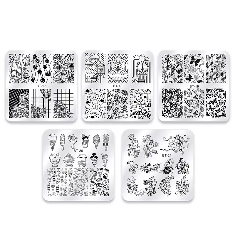 Plaques d'Estampage pour Ongles