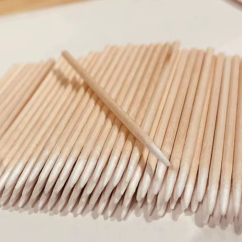 Bâtonnets de coton en bois pour manucure
