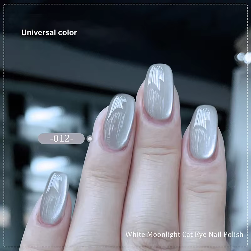 Porcelaine blanc magnétique oeil de chat Gel couleur nue scintillant paillettes Semi Permanent Nail Art tremper LED UV Gel vernis à ongles
