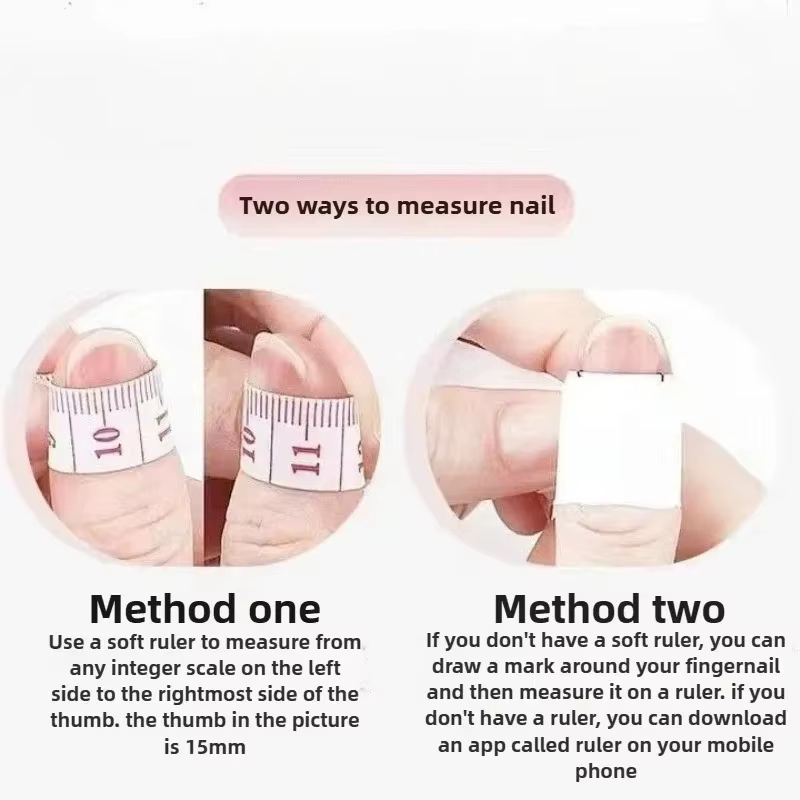 10 faux ongles faits à la main