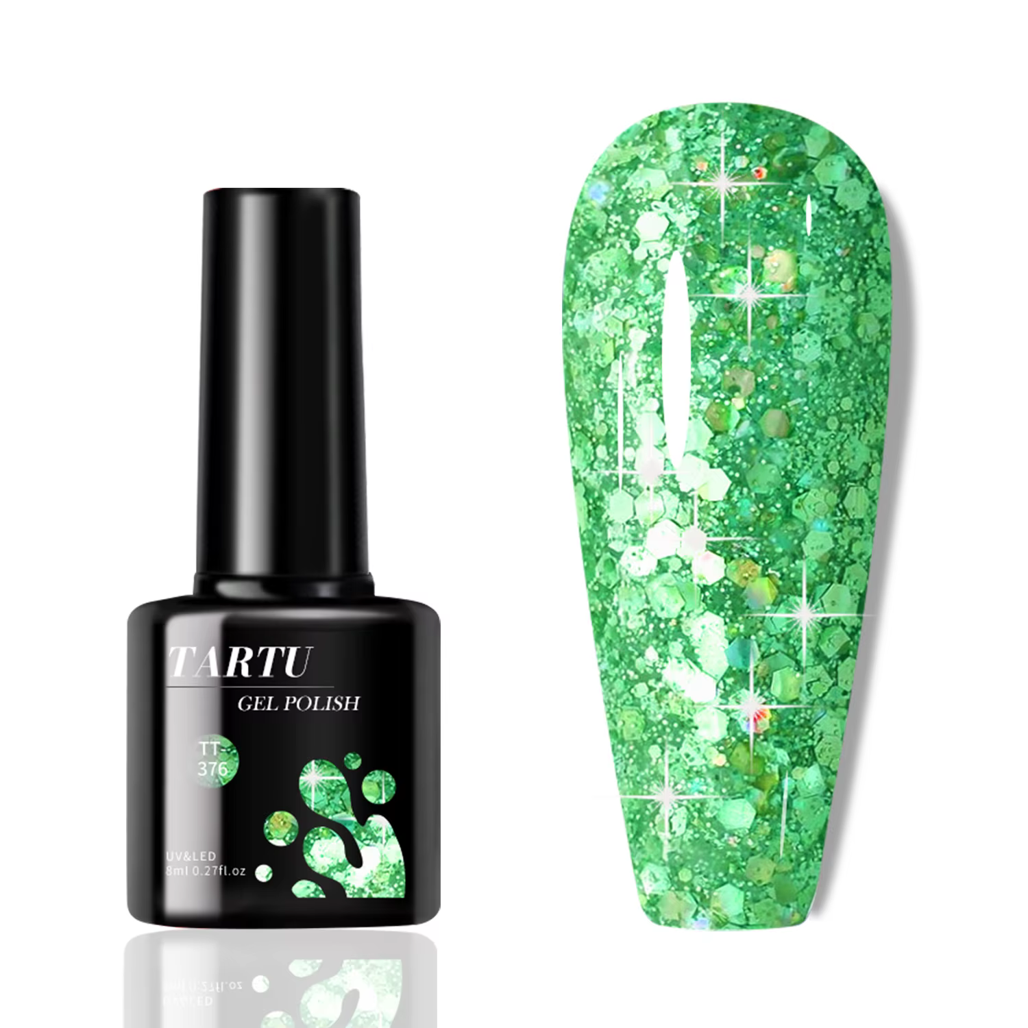 Verhéritage à Ongles Gel UV LED Brcorporelle à Paillettes pour Femme