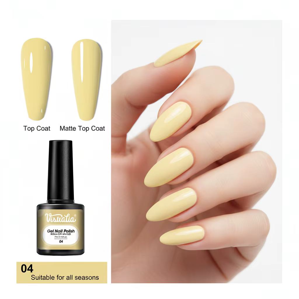 Vernis à ongles jaune citron