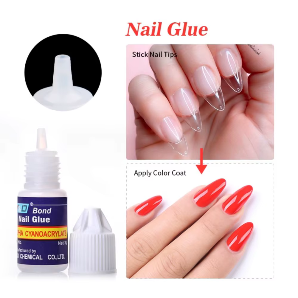 1 ensemble * 3g colle à ongles à séchage rapide pour faux