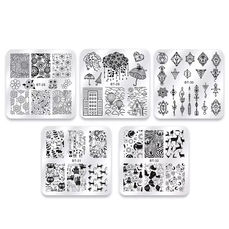 Plaques d'Estampage pour Ongles