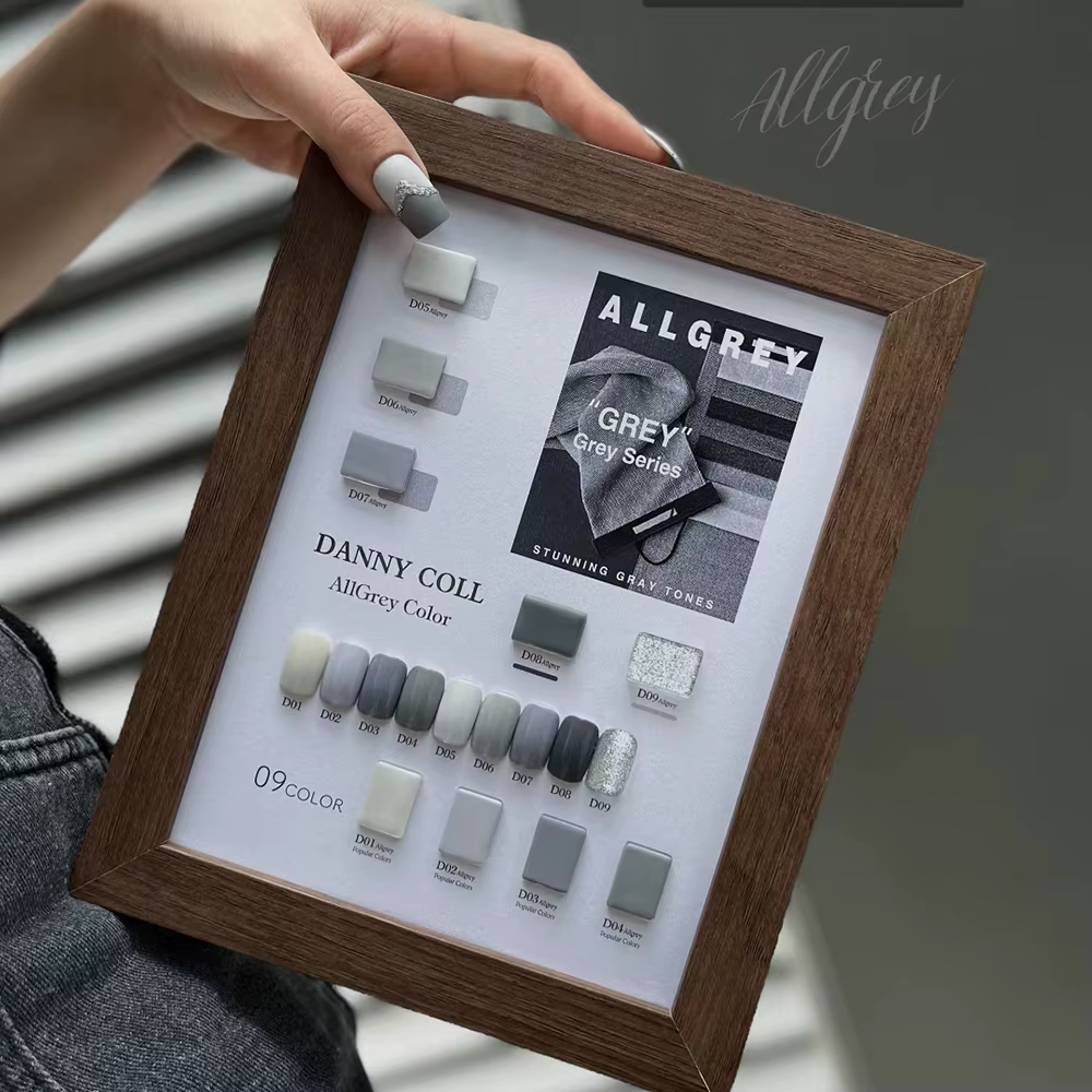 Verhéritage à Ongles Gel Gris avec Carte de Document