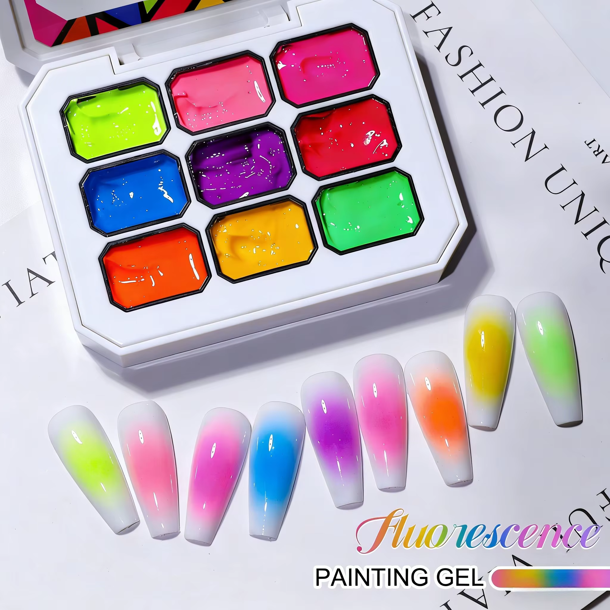 Gel pour ongles Y2K, série Dopamine arc-en-ciel