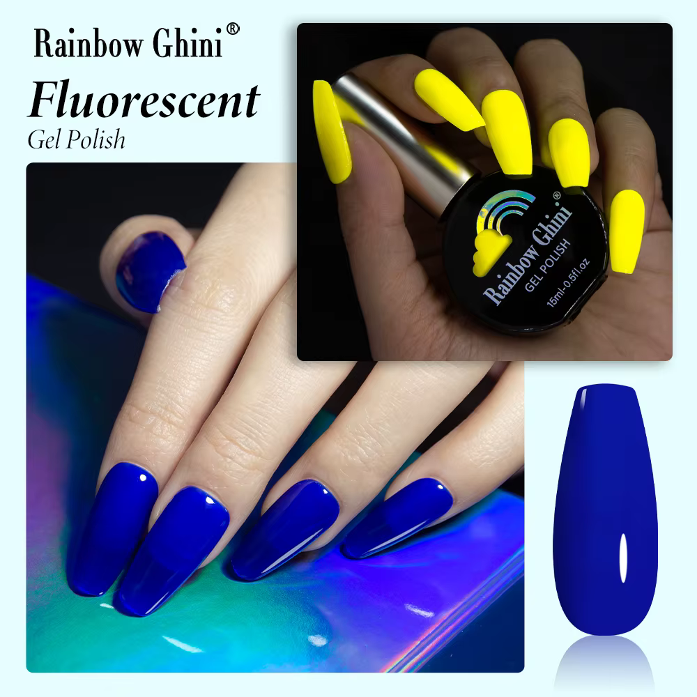 2023 vernis semi permanent uv Rainbow Ghini