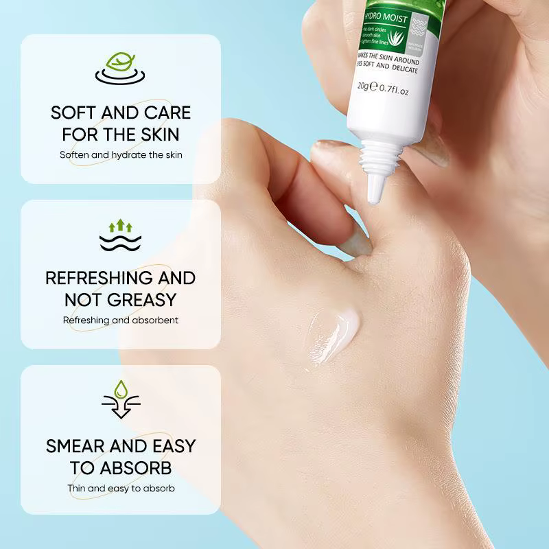 SAODER Aloe Vera crème pour les yeux Anti cernes sacs pour les yeux hydratant raffermissant lisse Contour des yeux beauté santé soins de la peau cosmétiques