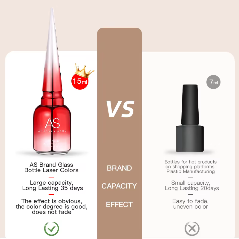 AS 15ml Vernis à ongles gel lumineux fluorescent qui brille dans le noir