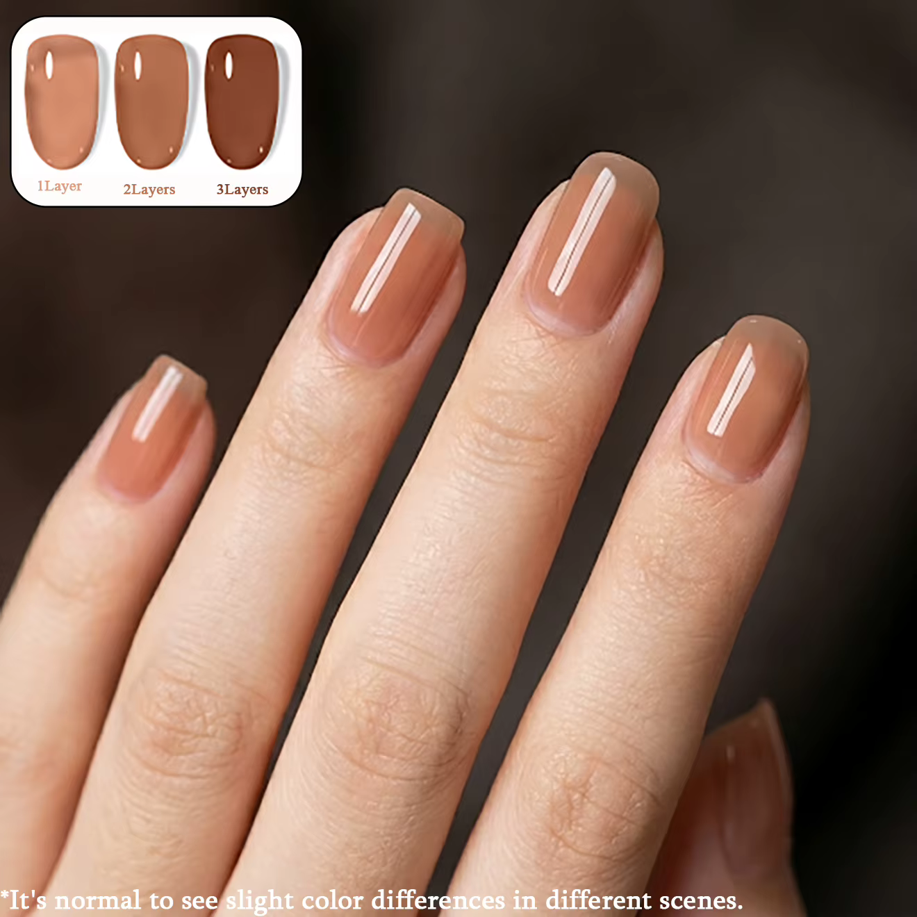 Sans tracas # 22 Gels UV Marron Caramel 15ml
