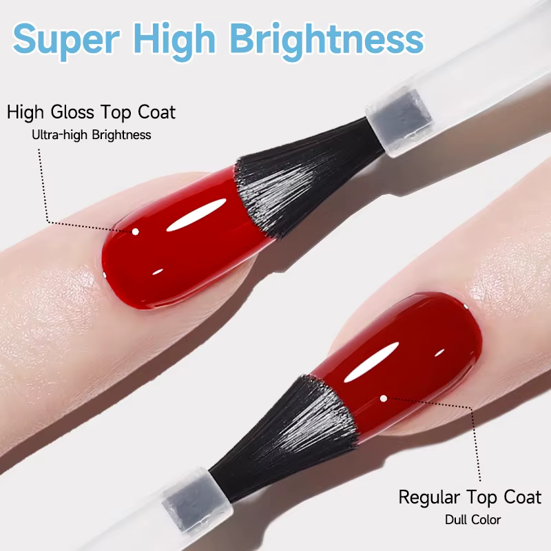 UR SUGAR 15ml Base et Top Coat Soak Off UV/LED, Protection longue durée, Finition ultra brillante, Vernis Gel Semi-Permanent
