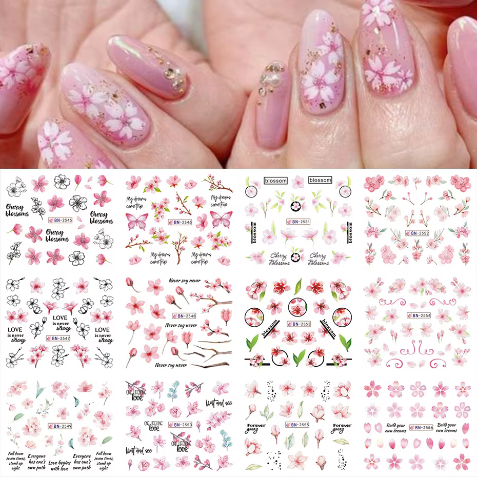 Autocollants à l'eau pour ongles