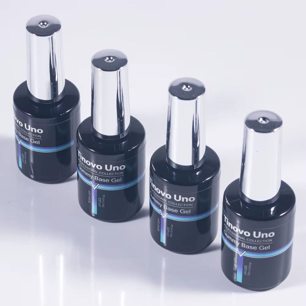 Tinovo Uno Gel de Base gommeux vernis à ongles UV blanc laiteux clair Camouflage