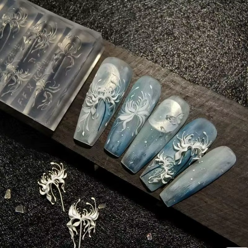 1 pièce Moule en silicone 3D pour nail art