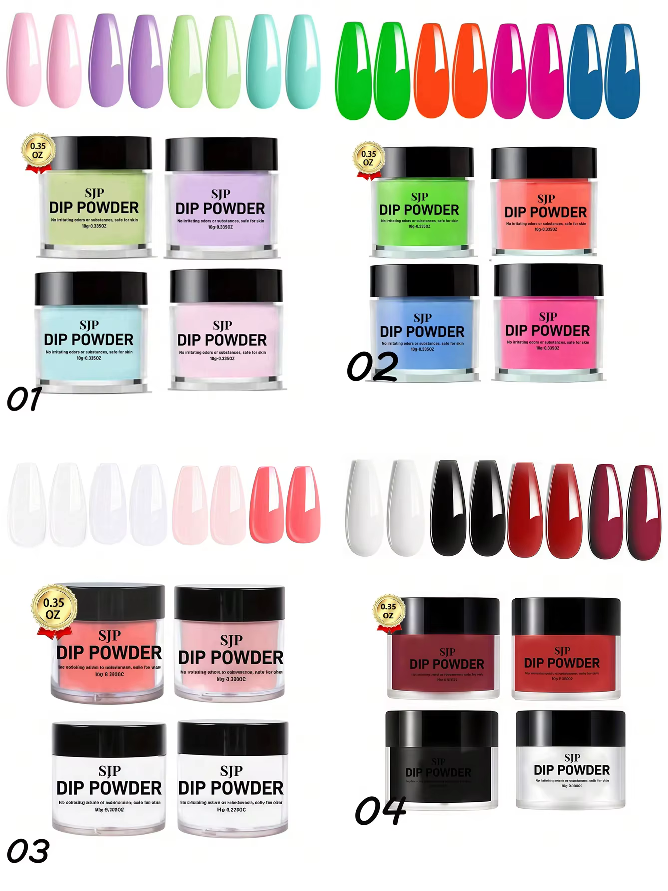 Kit de poudre à tremper pour ongles