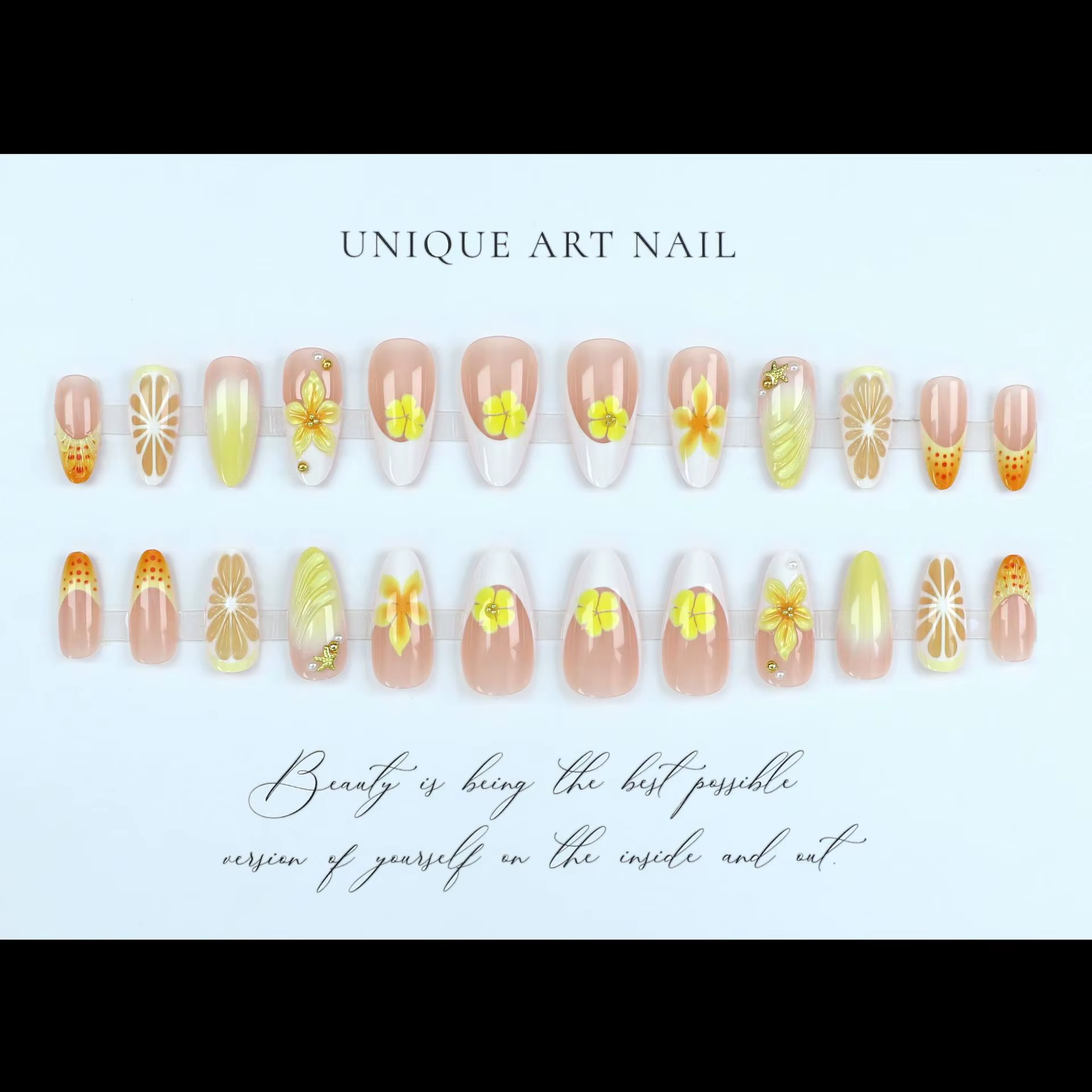 Faux ongles moyens pour femmes et filles
